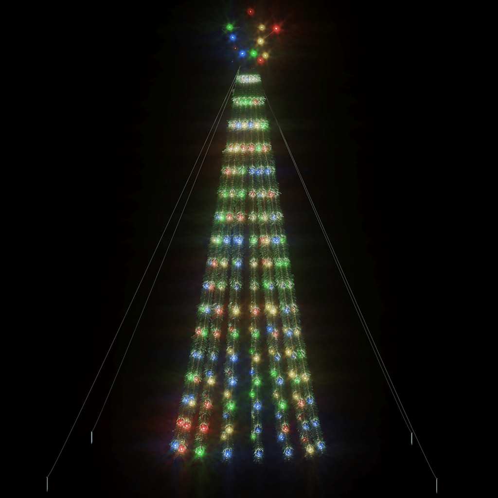 LED Christmas Tree 275 LEDs Colourful 180 cm